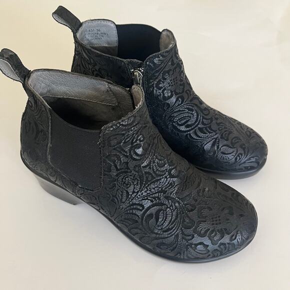 Alegria Eve-431 Paisley Women's 36 / US 6 Black Leather Comfort Boot - Picture 9 of 9